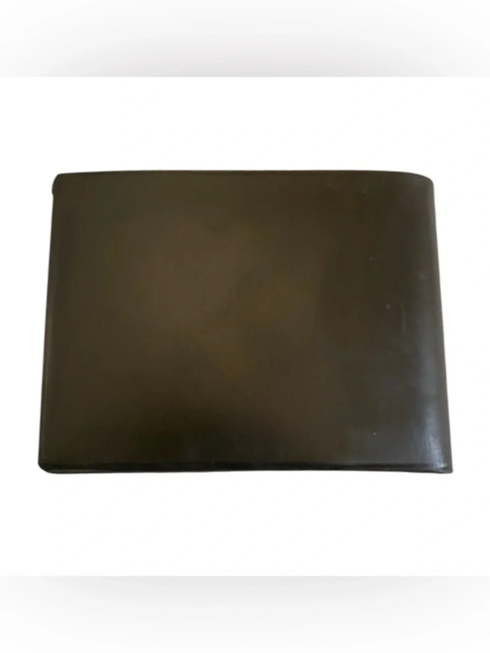 Vintage Oxford full grain calf leather dark brown wallet